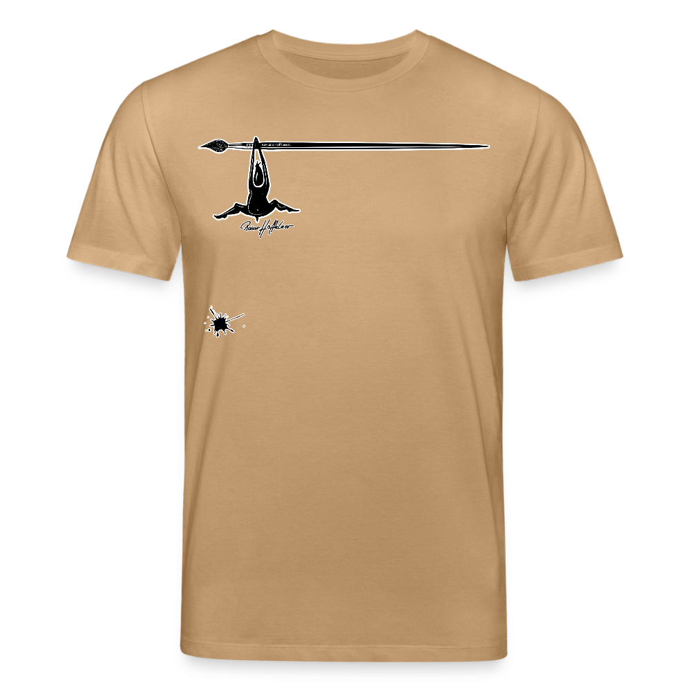 Unisex Bio-T-Shirt mit MÄNNLE PRINT - Karamell