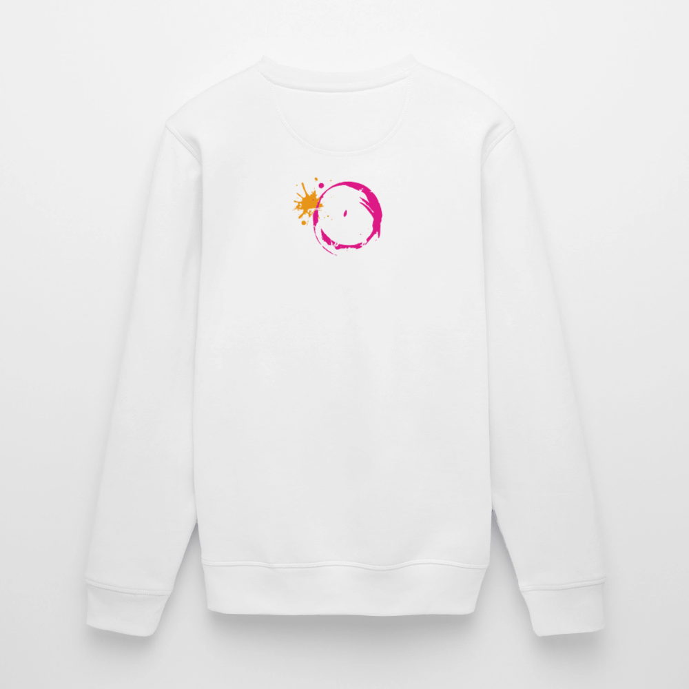 Unisex Bio-Sweatshirt mit ES ESKALIERT EH PRINT - Weiß