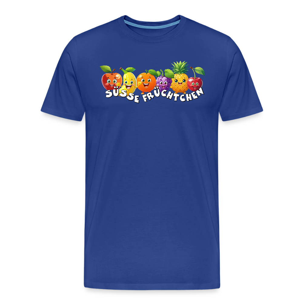 Männer Premium T-Shirt mit SÜSSE FRÜCHTCHEN PRINT - Königsblau