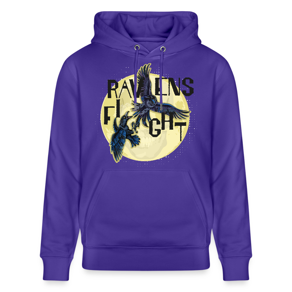 Unisex Hoodie mit RAVENS FIGHT PRINT - Purple Love