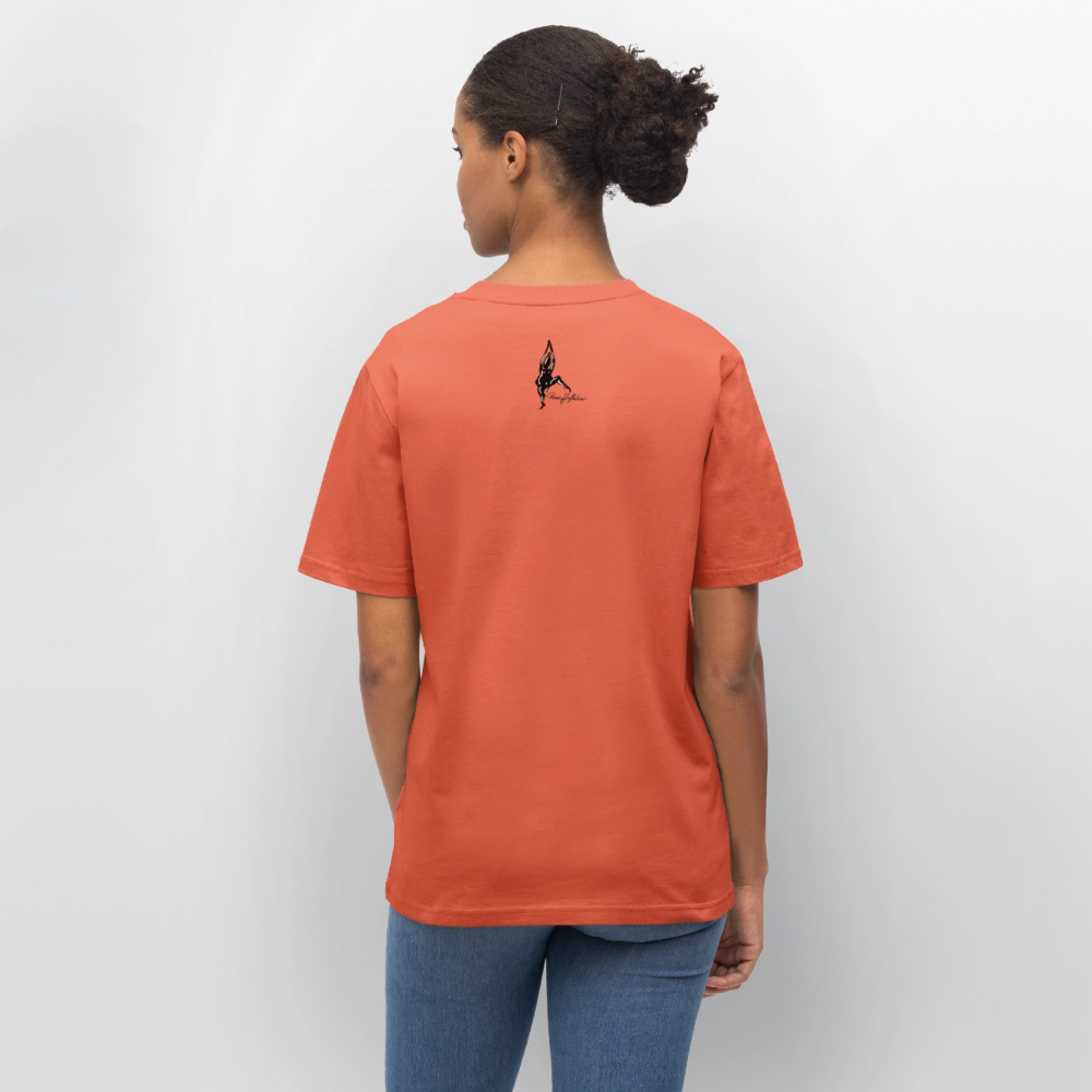 Relaxed Fit Unisex Bio-T-Shirt mit DYNAMIC FIELDS PRINT - Hellrot