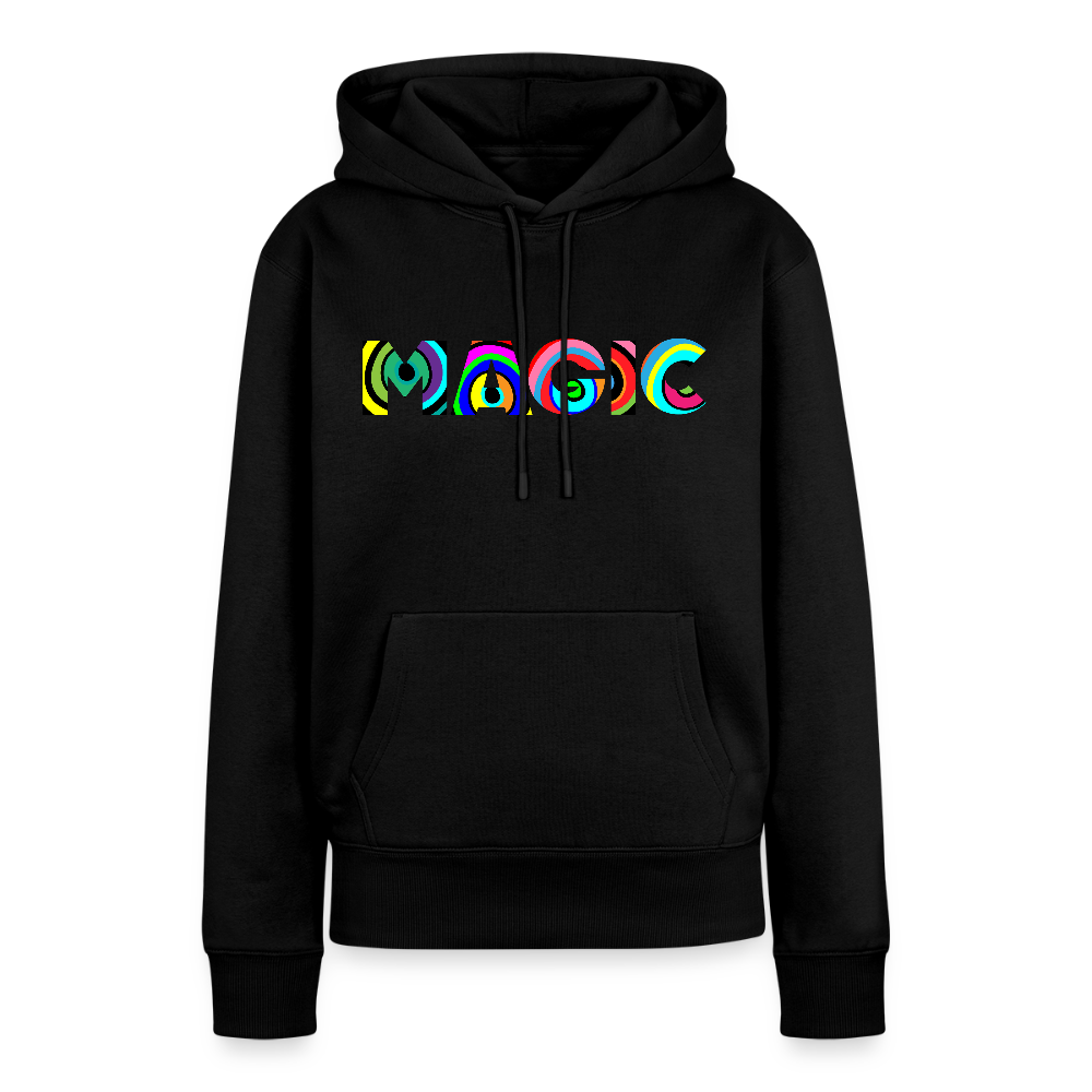 Frauen Premium Hoodie mit MAGIC PRINT - Schwarz