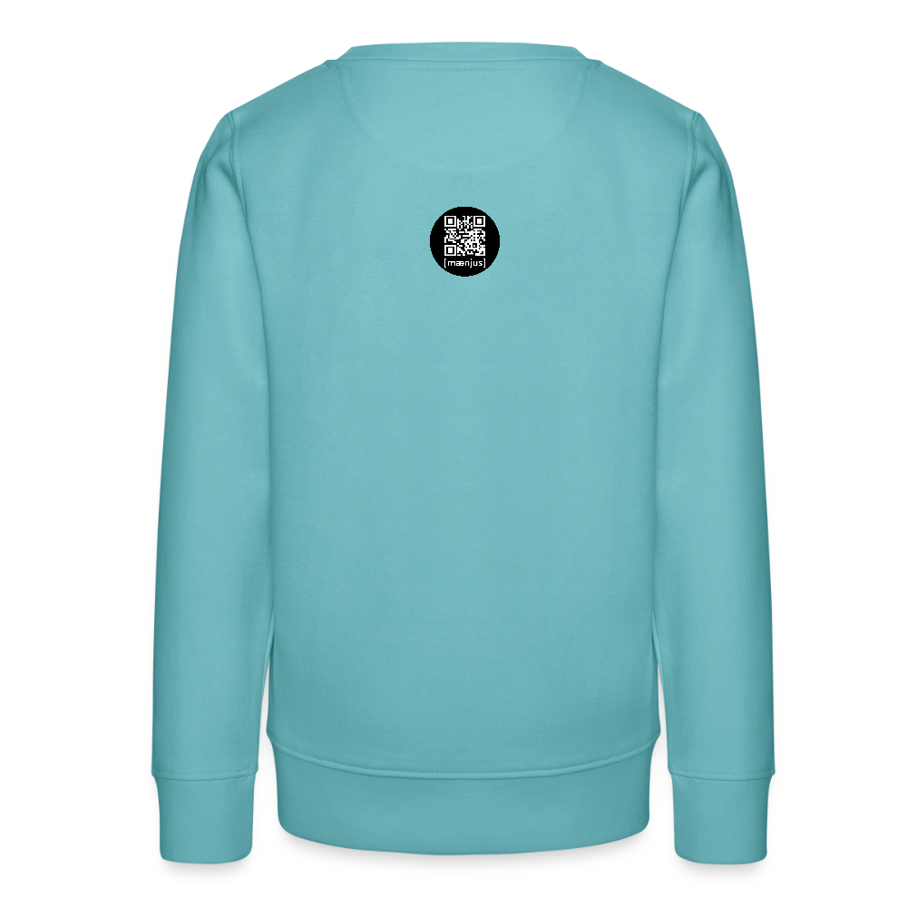 MNJS TEENS Bio Sweatshirt mit FUNKY ALPAKA CLUB PRINT - Pastelltürkis