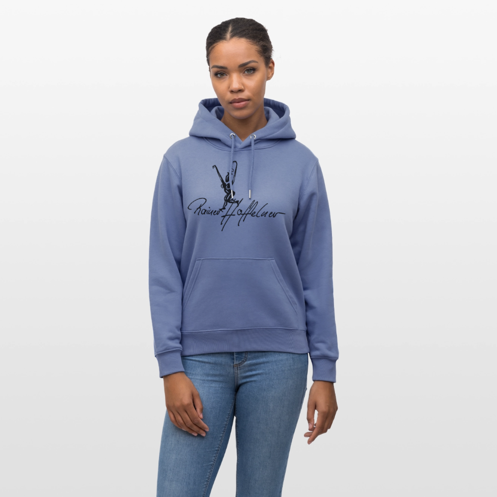 Unisex Bio-Hoodie mit TUSCHEWEIBCHEN PRINT - Blau
