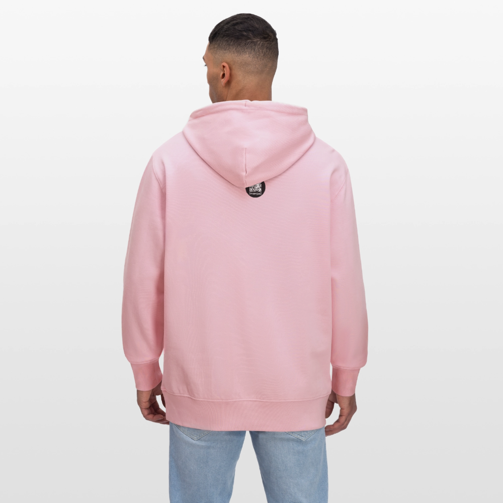 Unisex Bio-Hoodie mit OACHKATZL PRINT - Hellrosa