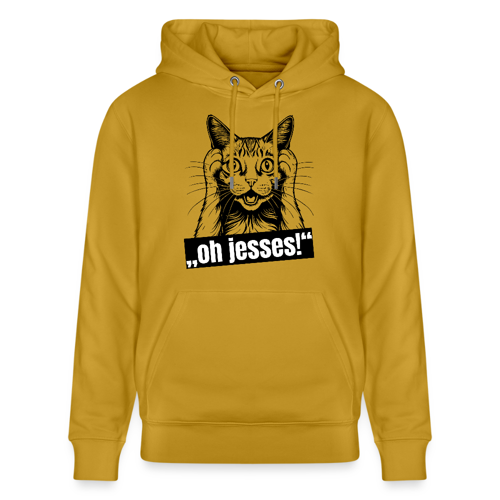 Unisex Hoodie mit OH JESSES PRINT - Ocker