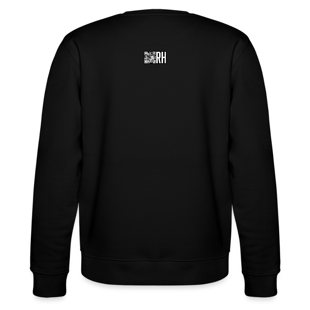 Unisex Bio-Sweatshirt mit CREATIVE VIRUS INSIDE PRINT - Schwarz