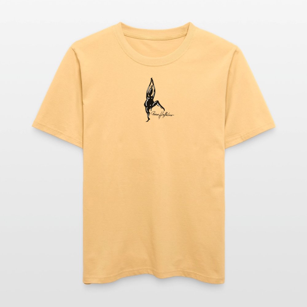 Unisex Bio-T-Shirt mit TUSCHEMÄNNCHEN PRINT - Hellgelb