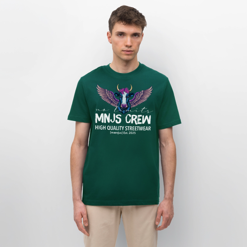 Unisex Bio-T-Shirt mit MNJS CREW no limits PRINT - Forest