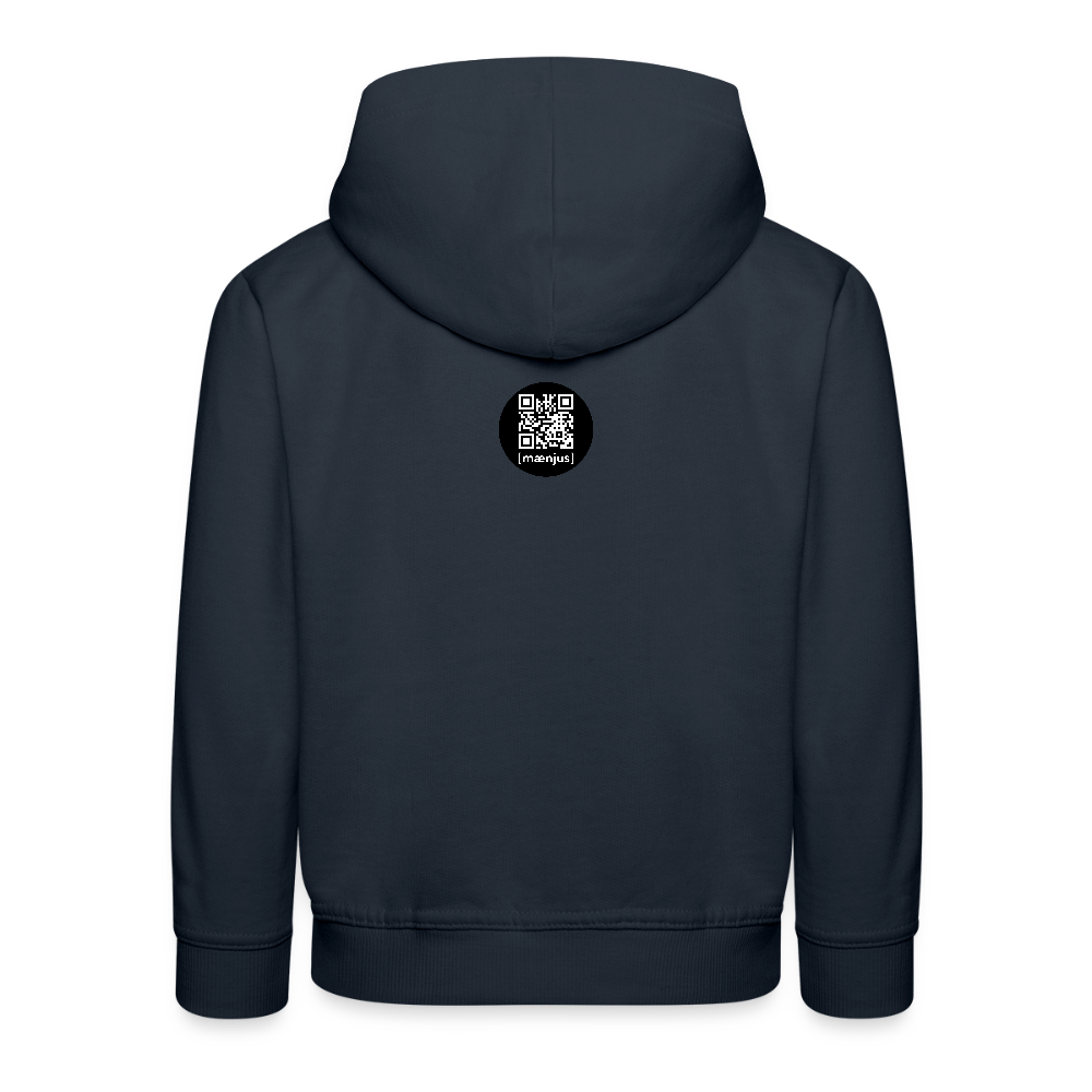 MNJS KIDS Premium Hoodie mit DEEP FOREST GREEN TIGERRABBIT PRINT - Navy