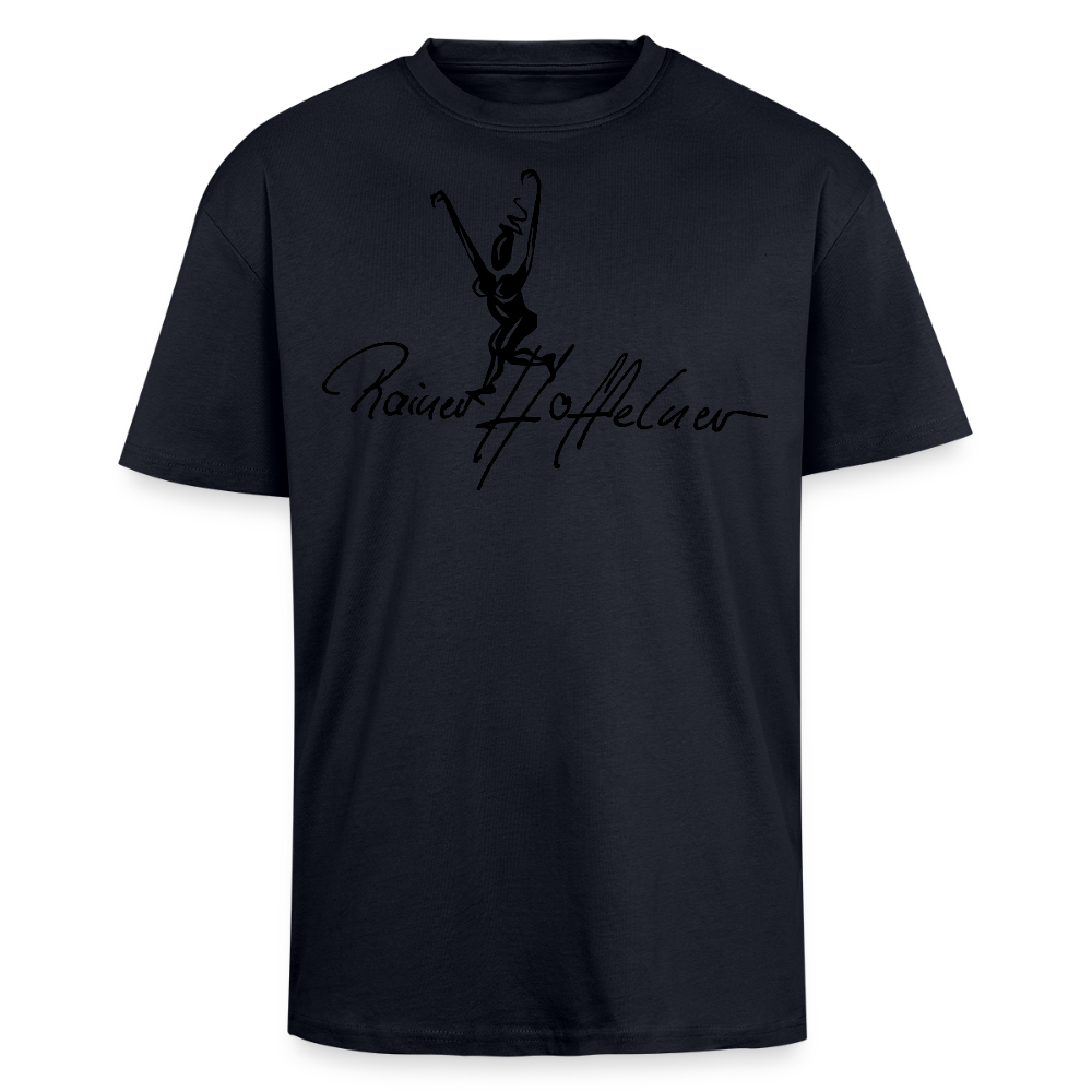 Heavy Oversize T-Shirt mit TUSCHEMÄNNCHEN PRINT - French Navy