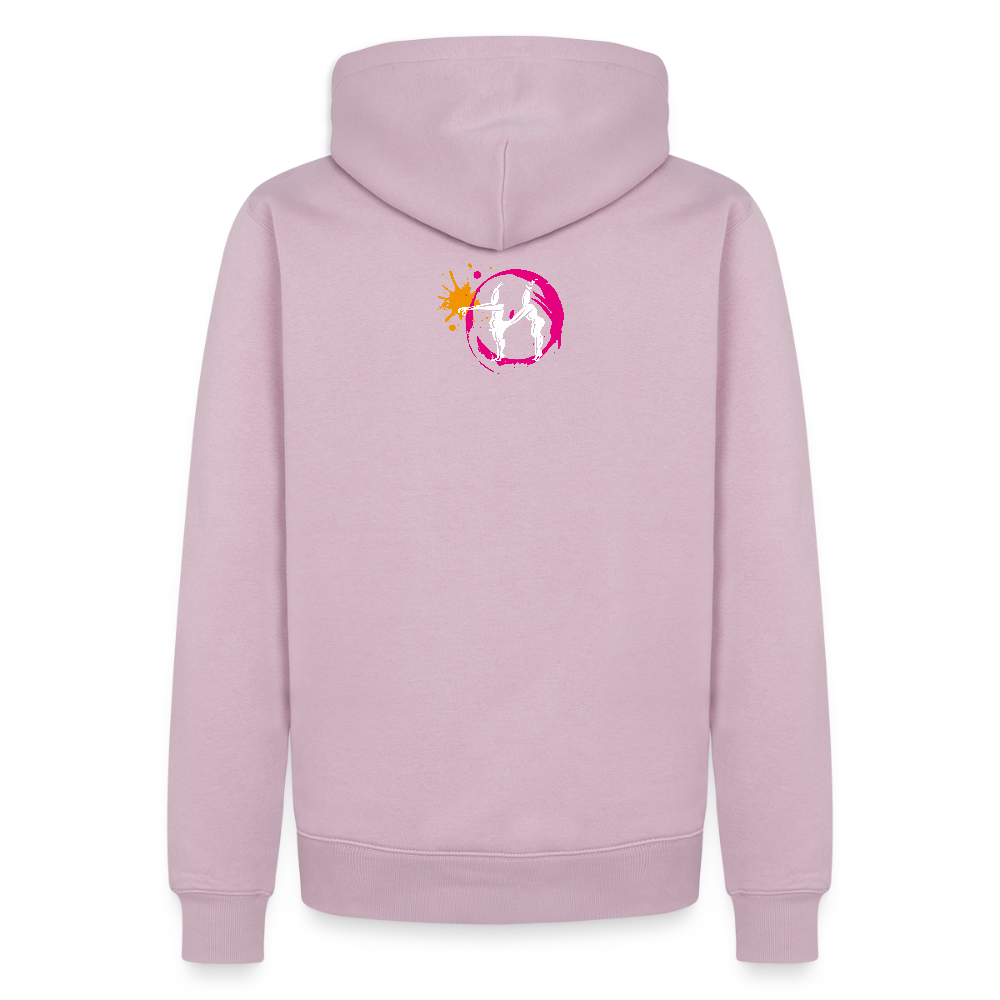 Männer Premium Hoodie mit ES ESKALIERT EH PRINT - Altrosa