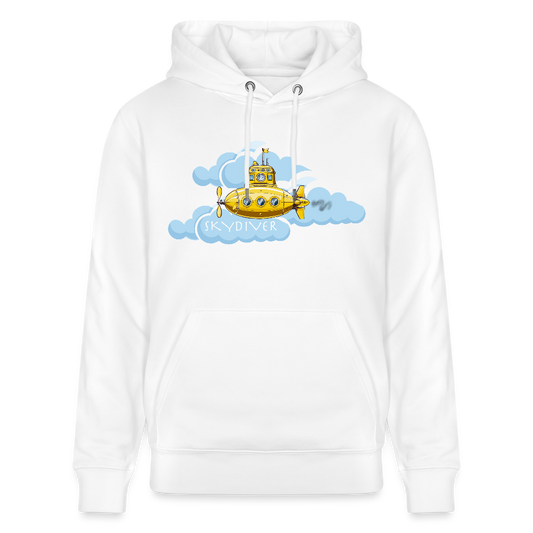 Unisex Hoodie mit SKYDIVER PRINT - Weiß