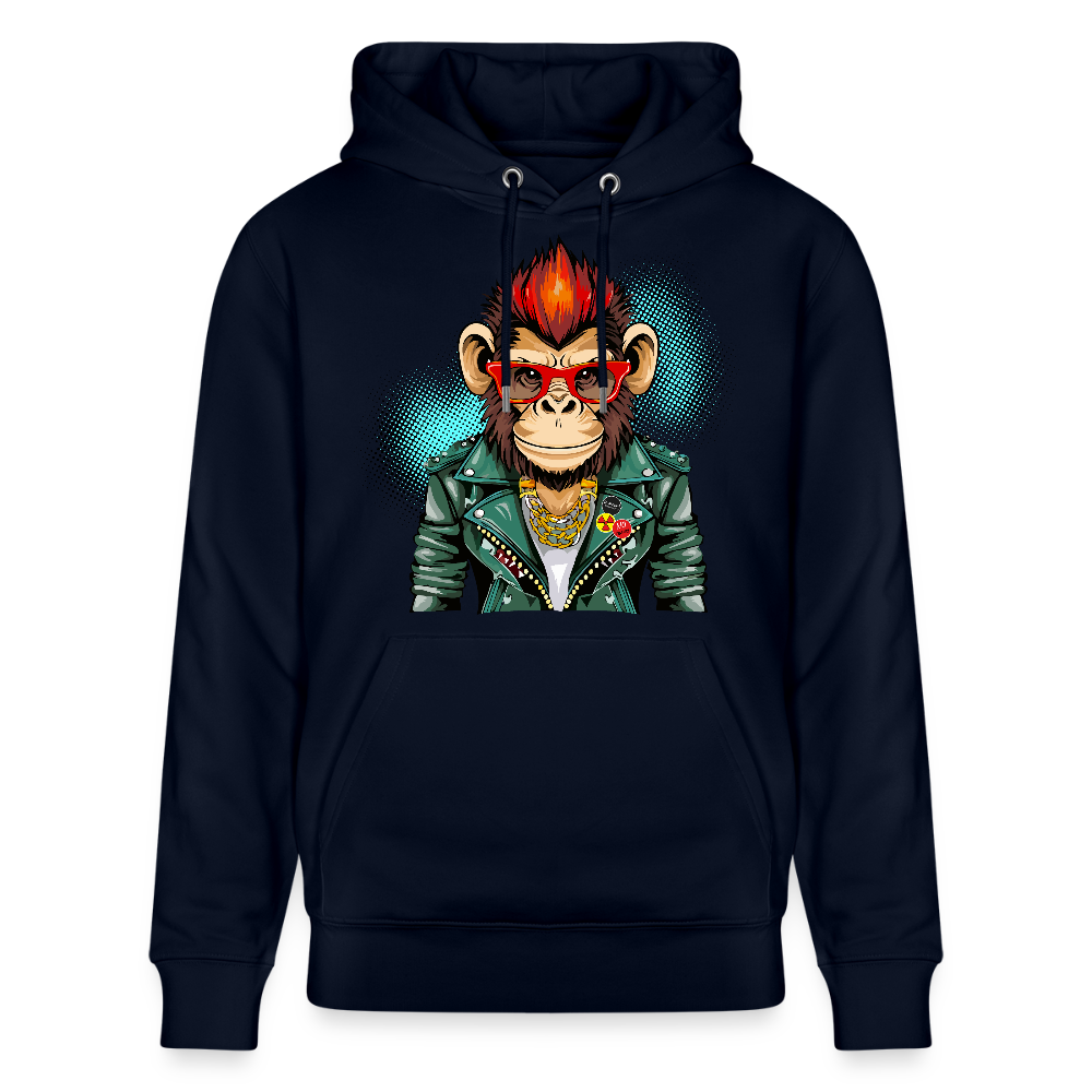 Unisex Hoodie mit MONKEY PRINT - Navy