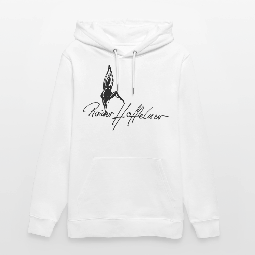 Unisex Bio-Hoodie mit TUSCHEMÄNNCHEN PRINT - Weiß