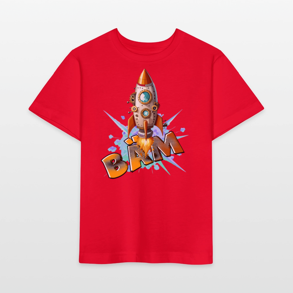 MNJS KIDS Bio T-Shirt mit BÄM PRINT - Rot