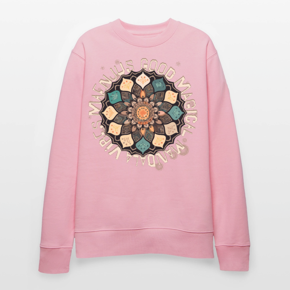 Unisex Bio-Sweatshirt mit MANDALA VIBES PRINT - Hellrosa