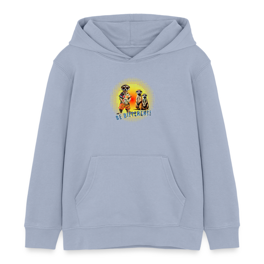 MNJS KIDS Bio-Hoodie mit BE DIFFERENT PRINT - Lavendel-Violett