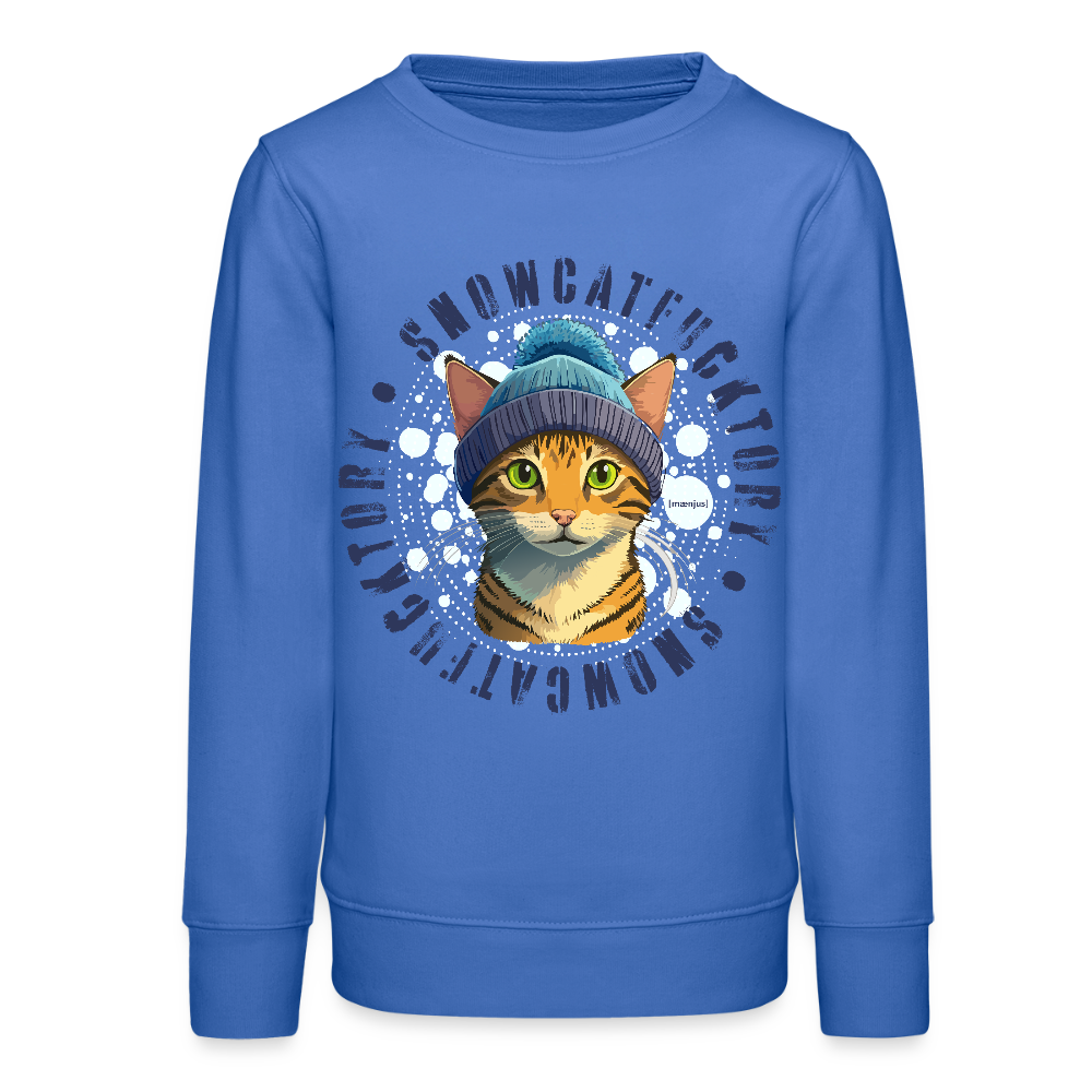 MNJS TEENS Bio Sweatshirt mit SNOWCATFUCKTORY PRINT - carolina Blue