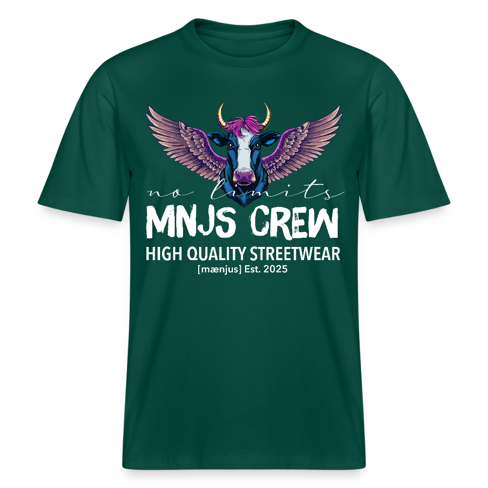 Unisex Bio-T-Shirt mit MNJS CREW no limits PRINT - Forest