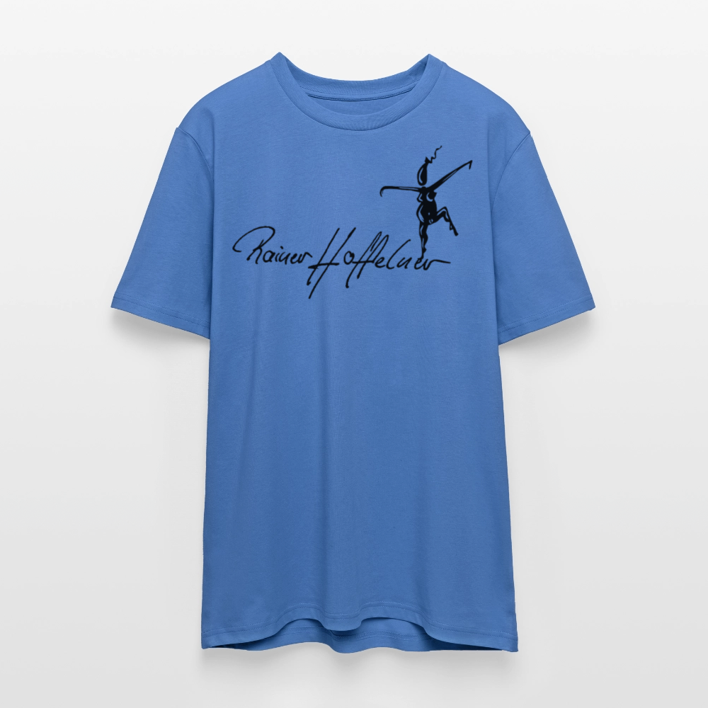 Unisex Bio-T-Shirt mit TUSCHEWEIBCHEN PRINT - Achtsames Blau