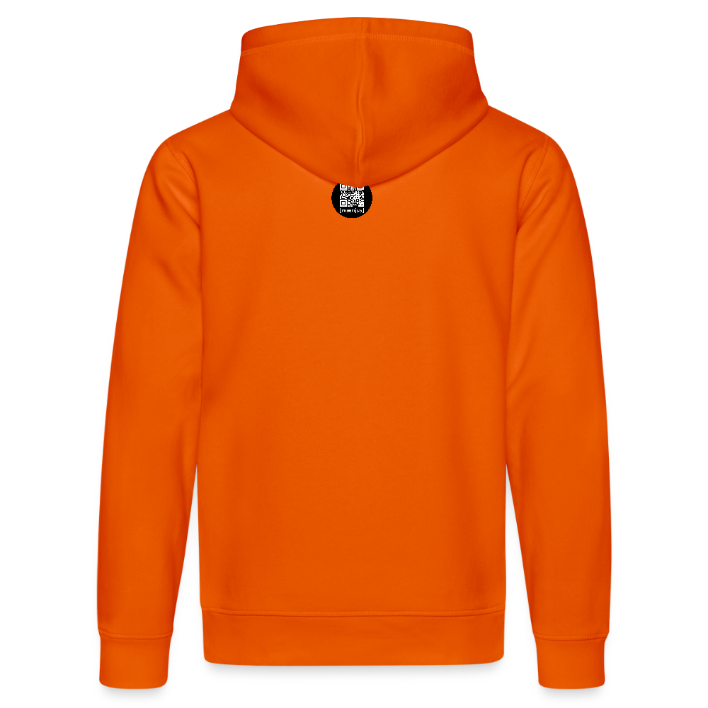 Unisex Bio-Hoodie mit MNJS CREW no limits PRINT - Tieforange