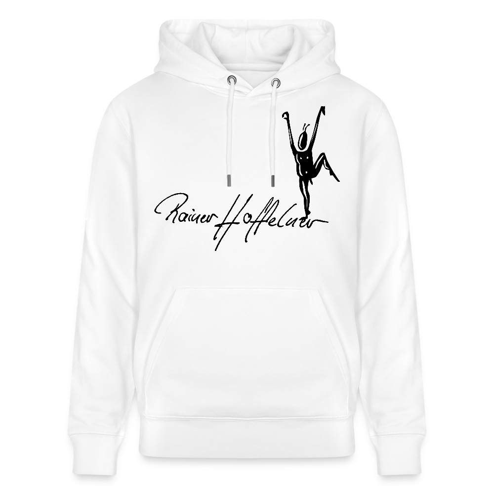 Unisex Bio-Hoodie mit TUSCHEMÄNNCHEN PRINT - Weiß