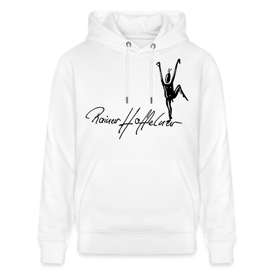 Unisex Bio-Hoodie mit TUSCHEMÄNNCHEN PRINT - Weiß