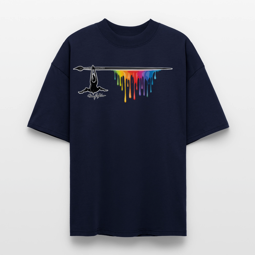 Oversized Unisex T-Shirt mit MÄNNLE PRINT - Navy