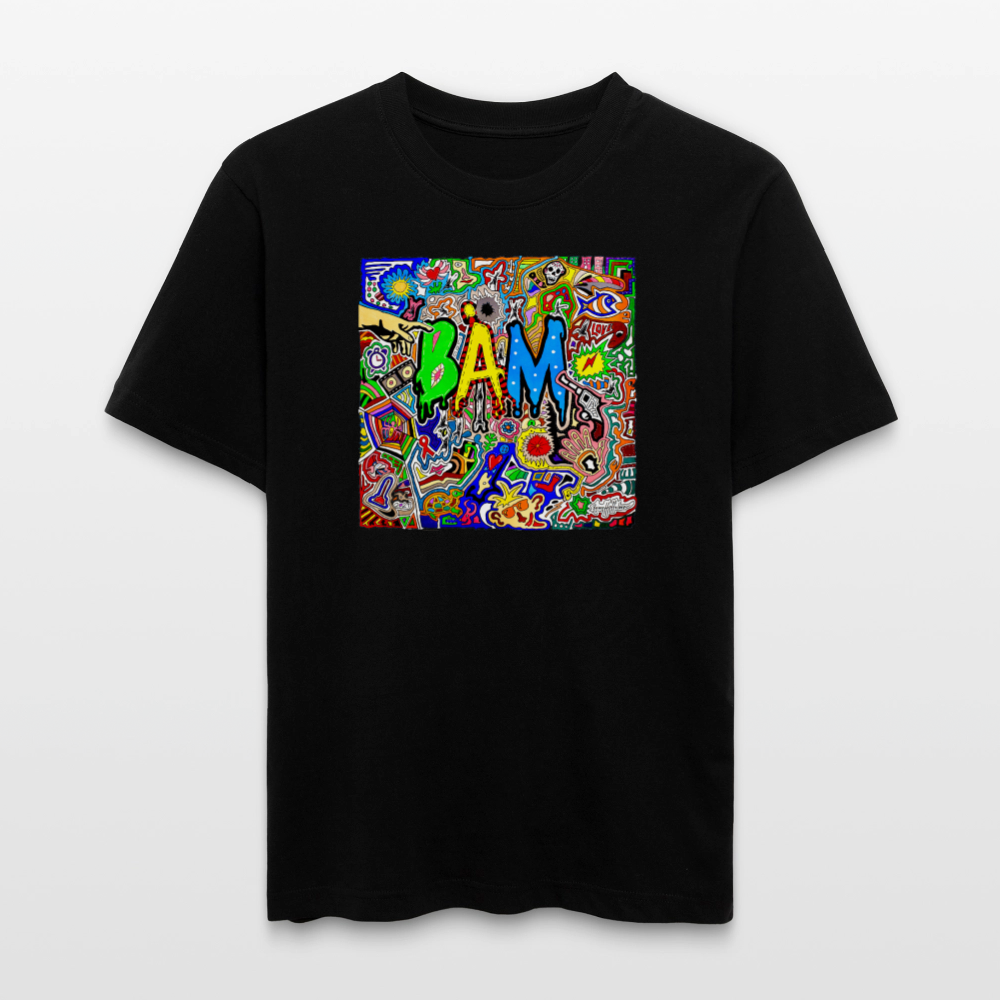 Unisex Bio-T-Shirt mit BÄM PRINT - Schwarz