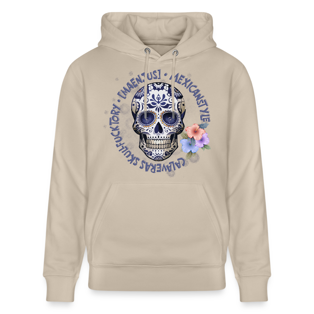Unisex Bio-Hoodie mit MAENJUS MEXICANSTYLE PRINT - Beige