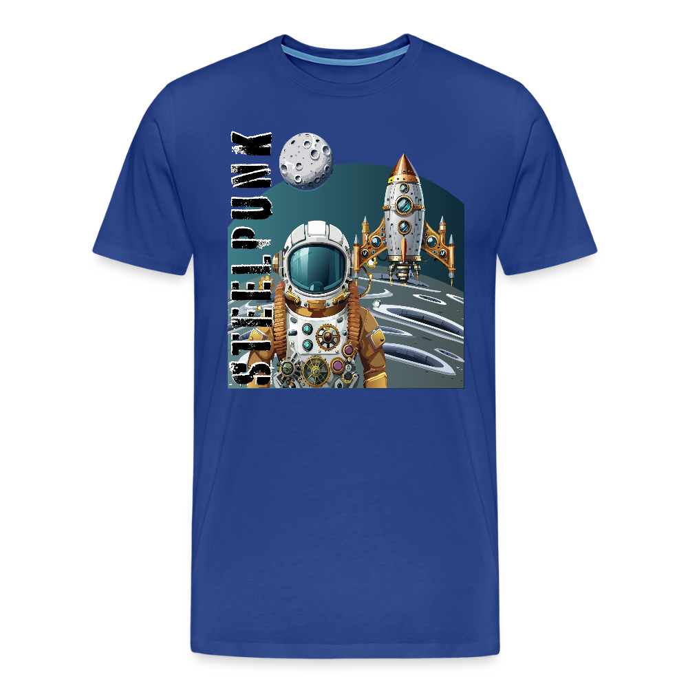 Männer Premium T-Shirt mit STEELPUNK PRINT - Königsblau
