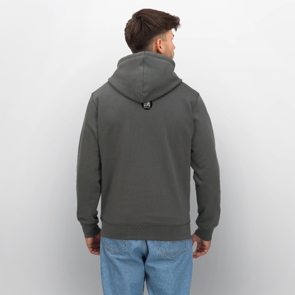 Unisex Bio-Hoodie mit MNJS CREW no limits PRINT - Anthrazit