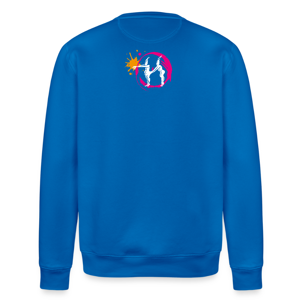 Unisex Bio-Sweatshirt mit ES ESKALIERT EH PRINT - Königsblau