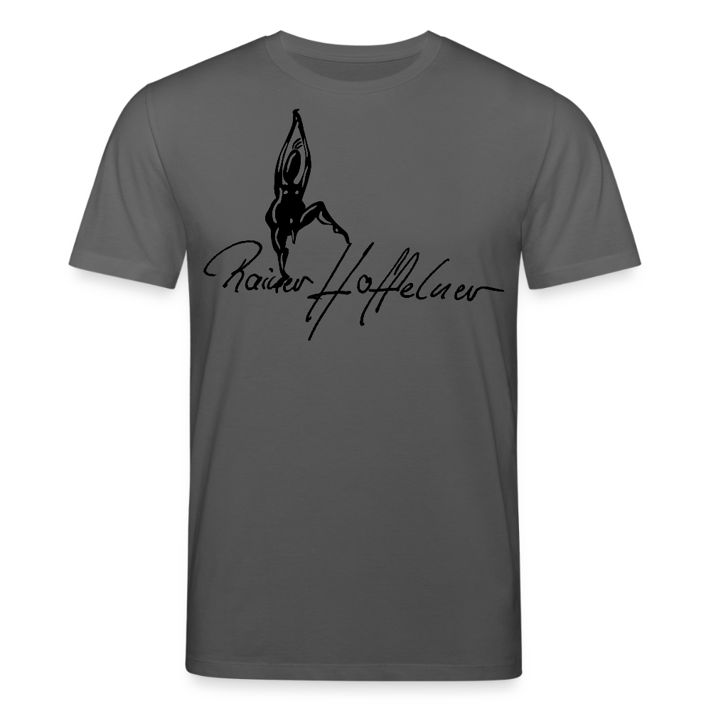 Unisex Bio-T-Shirt mit TUSCHEMÄNNCHEN PRINT - Anthrazit