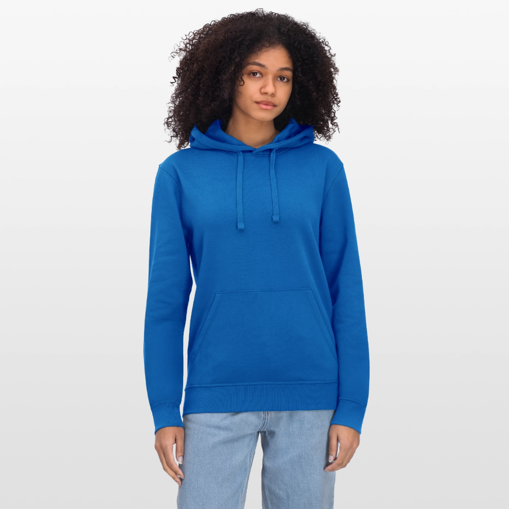 Unisex Bio-Hoodie mit DELICATEZZA SARDINE PRINT Rückseite - Königsblau
