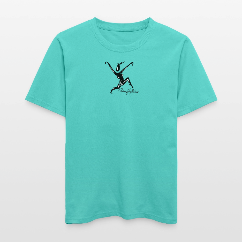 Unisex Bio-T-Shirt mit TUSCHEWEIBCHEN PRINT - Poolblau