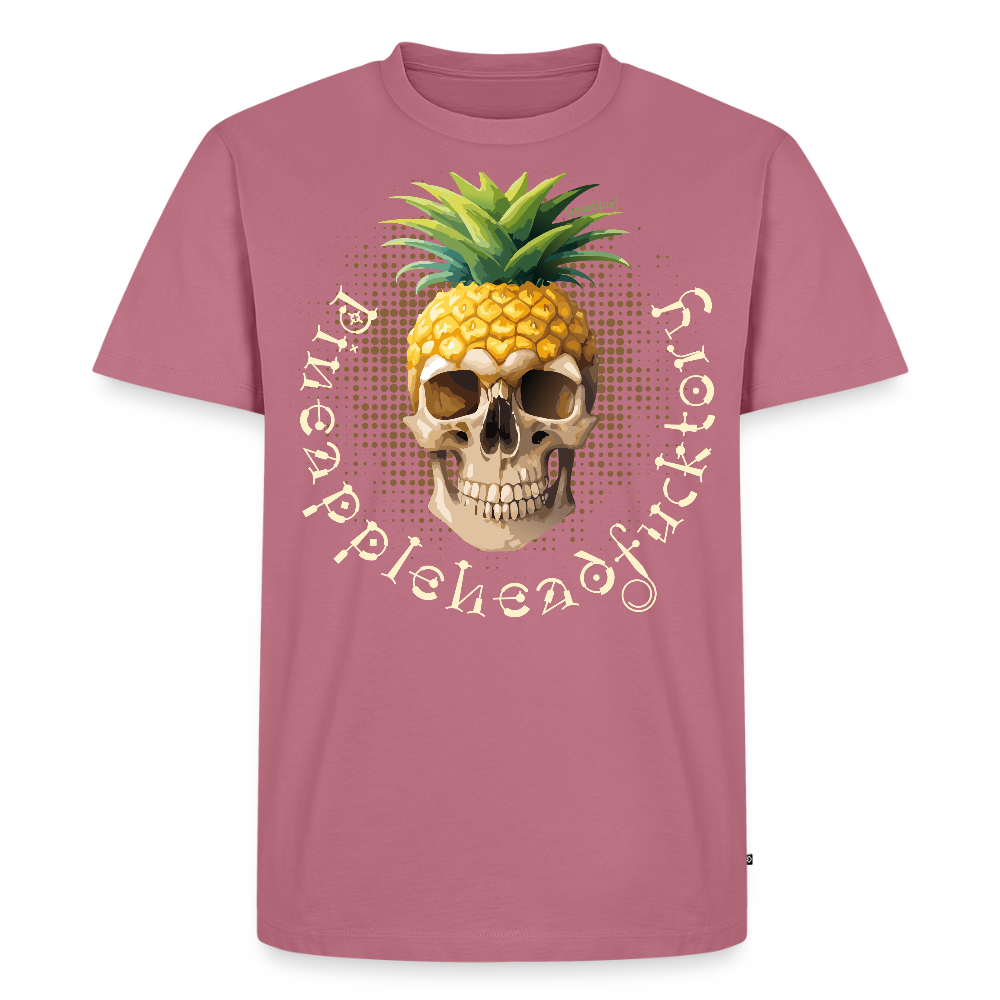 Männer Premium T-Shirt mit PINEAPPLEHEAD SKULL PRINT - Mauve