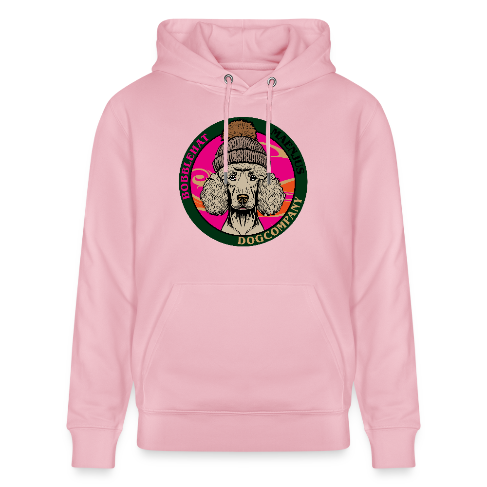 SUnisex Bio-Hoodie mit BOBBLEHAT DOGCOMPANY PRINT - Hellrosa