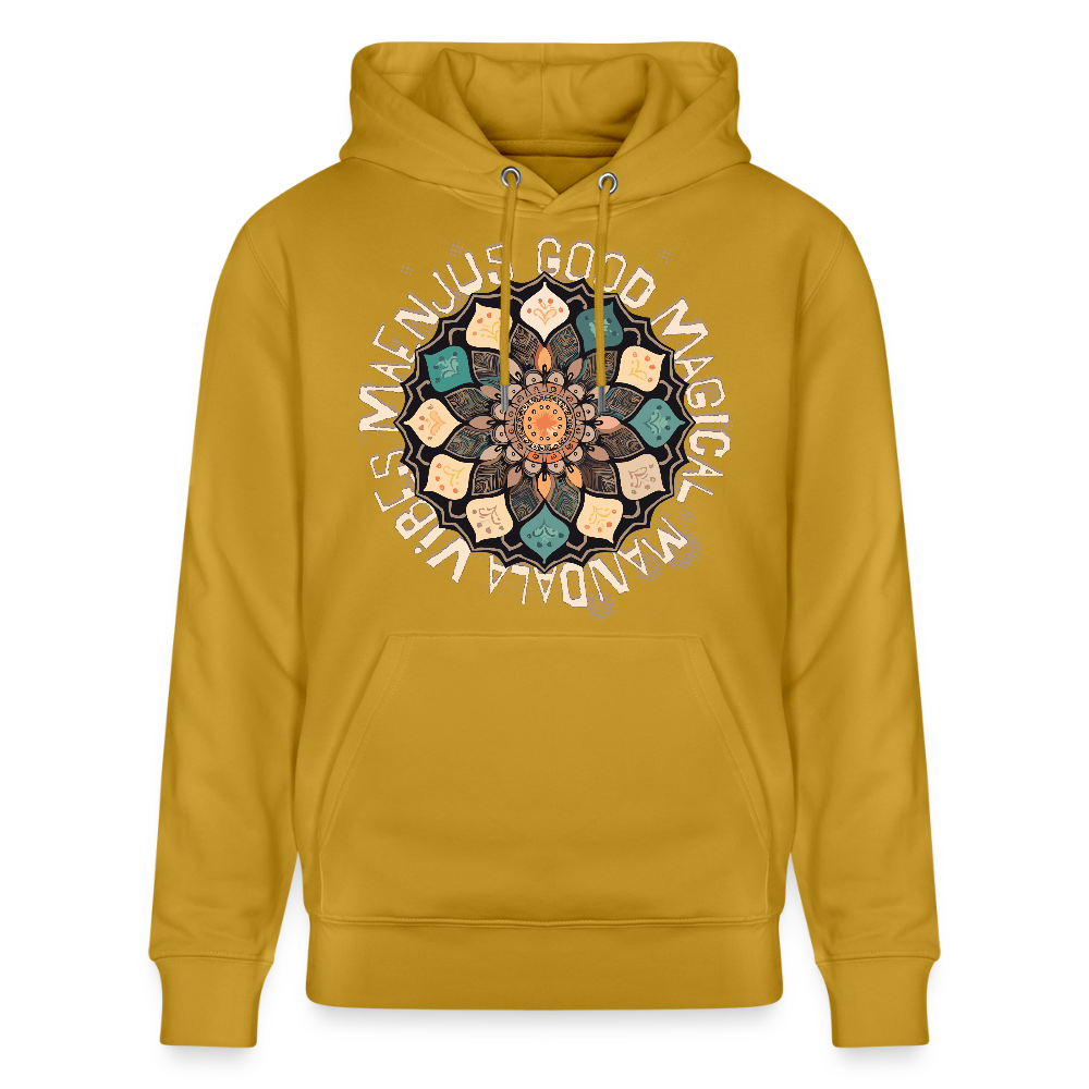 Unisex Bio-Hoodie mit MANDALA VIBES PRINT - Ocker