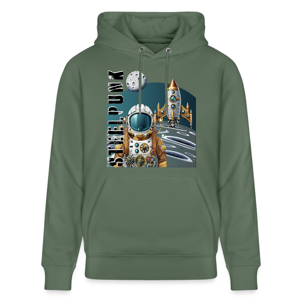 Unisex Hoodie mit STEELPUNK PRINT - Tanngrün