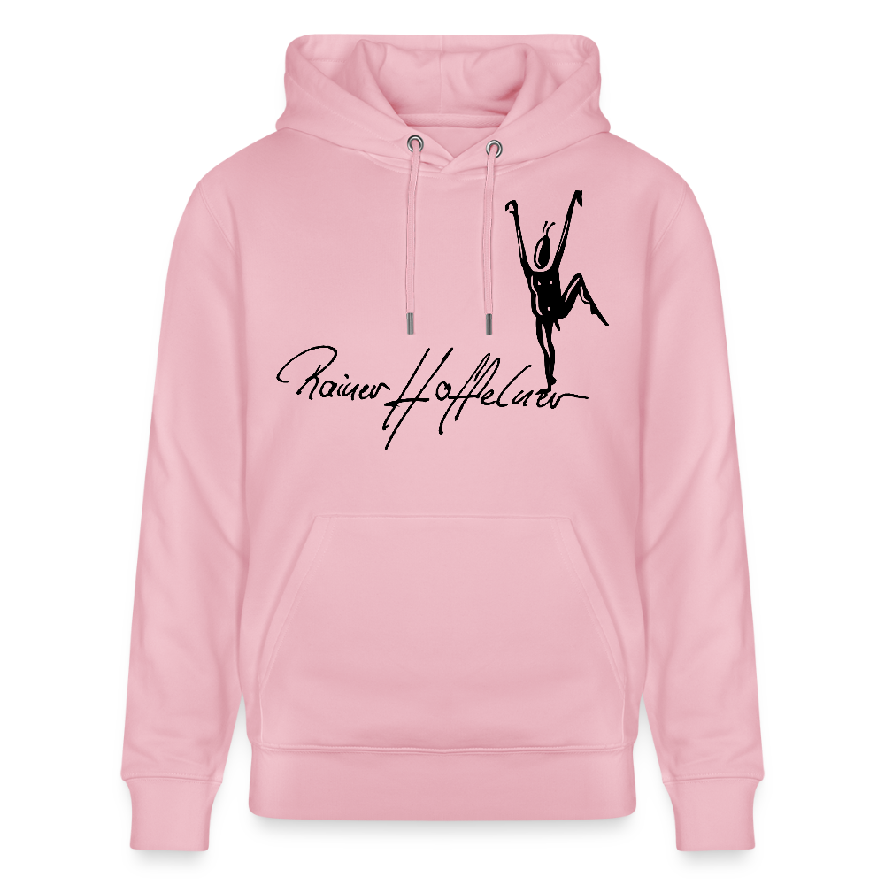 Unisex Bio-Hoodie mit TUSCHEMÄNNCHEN PRINT - Hellrosa