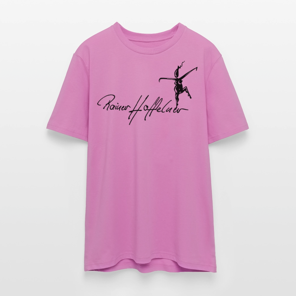 Unisex Bio-T-Shirt mit TUSCHEWEIBCHEN PRINT - Pink
