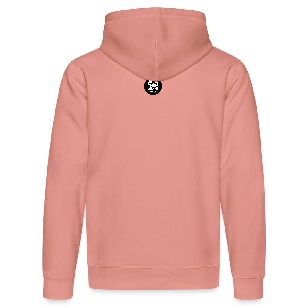 Unisex Bio-Hoodie mit MNJS CREW no limits PRINT - Altrosa