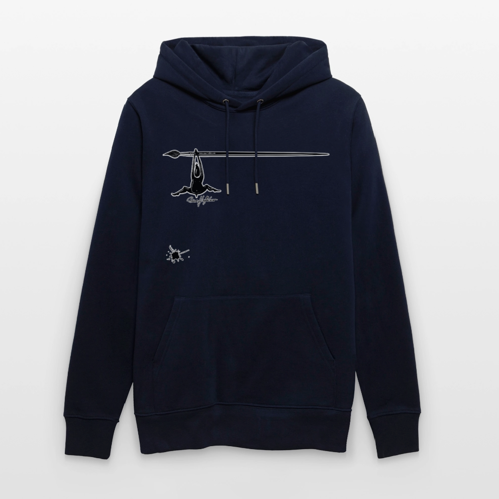Unisex Hoodie mit TUSCHEMÄNNCHEN PRINT - Navy