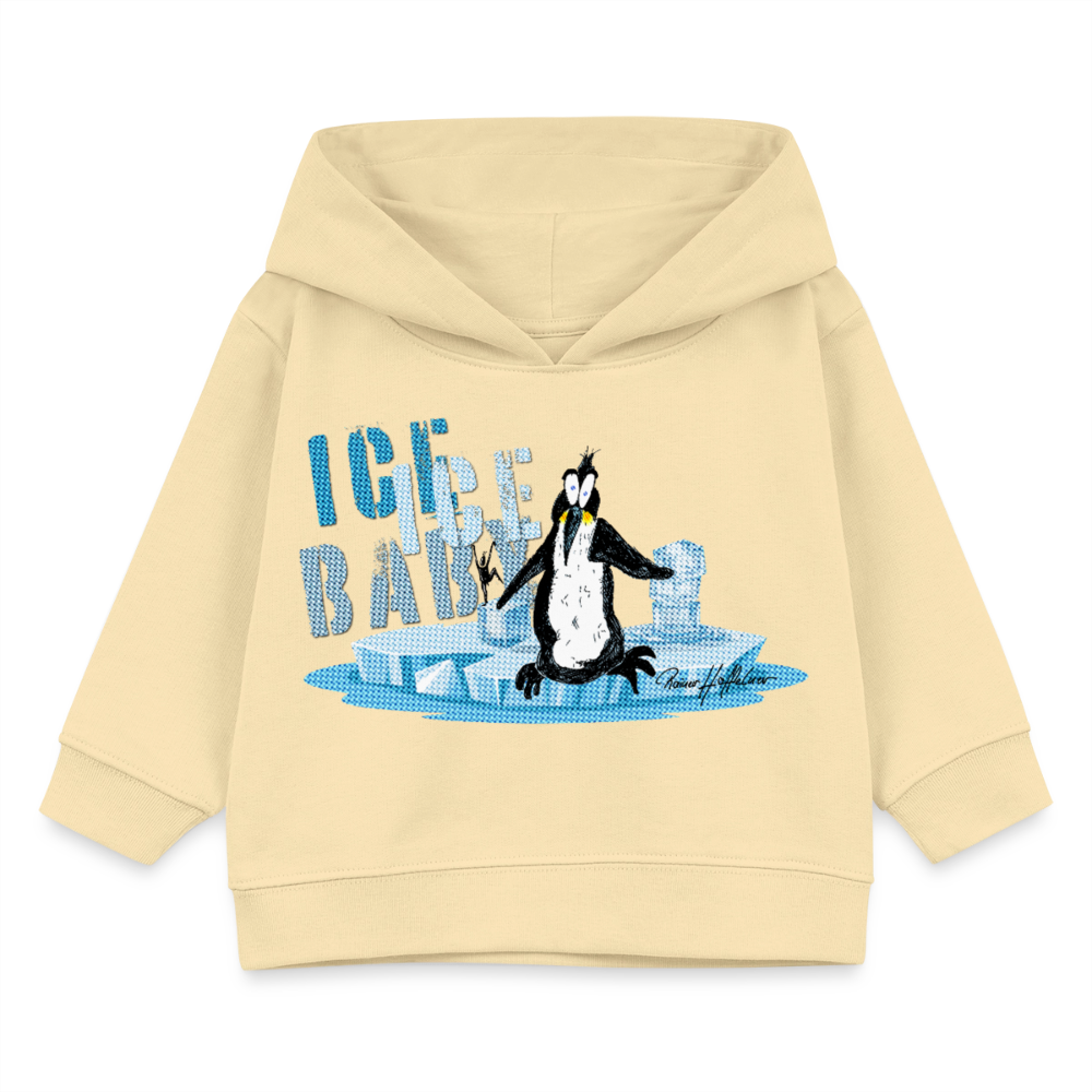 MNJS KIDS Bio Hoodie mit ICE ICE BABY PRINT - Creme