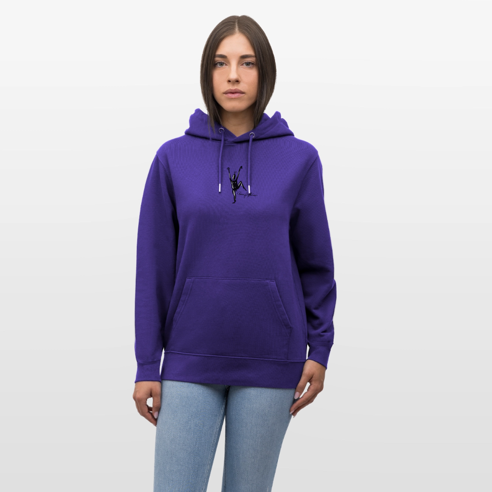 Unisex Bio-Hoodie mit TUSCHEMÄNNCHEN PRINT - Purple Love