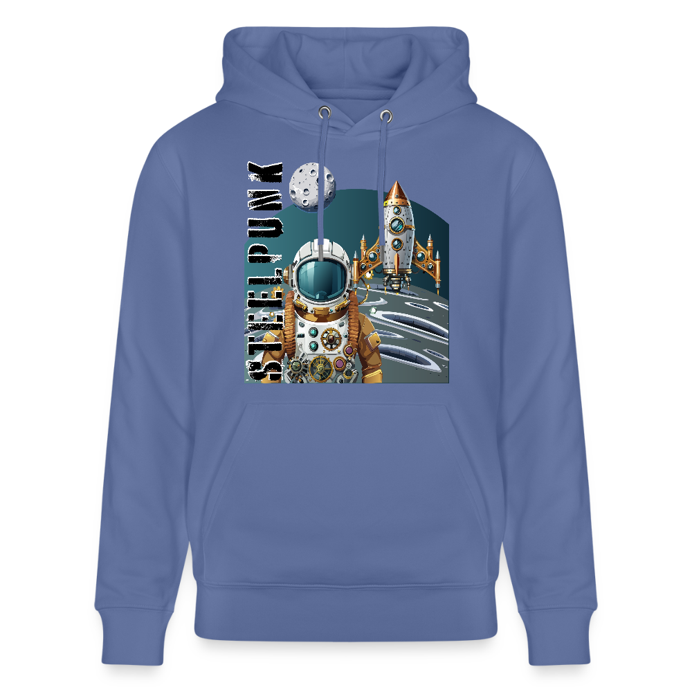 Unisex Hoodie mit STEELPUNK PRINT - Blau