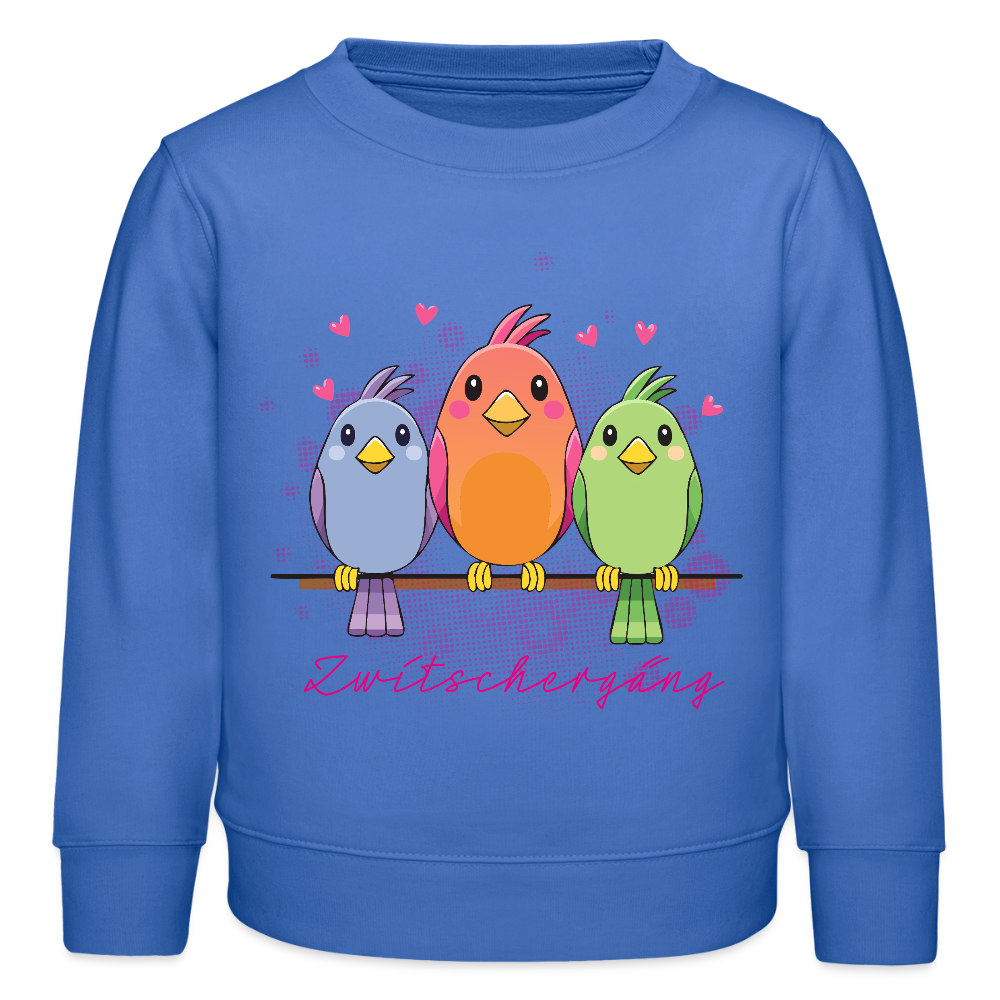 MNJS KIDS Mini Changer Bio Sweatshirt mit ZWITSCHERGÄNG PRINT - carolina Blue