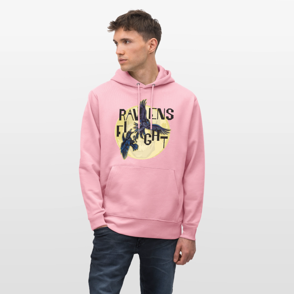 Unisex Hoodie mit RAVENS FIGHT PRINT - Lila Traum